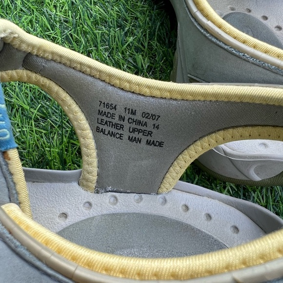 Privo Sandals Hiking Shoes Leather Upper 11 US Men’s Gray Yellow Outdoor - Picture 10 of 11